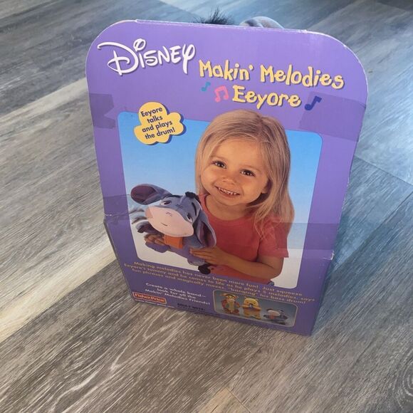 Fisher Price Disney Makin' Melodies Eeyore Plush Plays Drum 18M+ New In Box - Picture 4 of 8